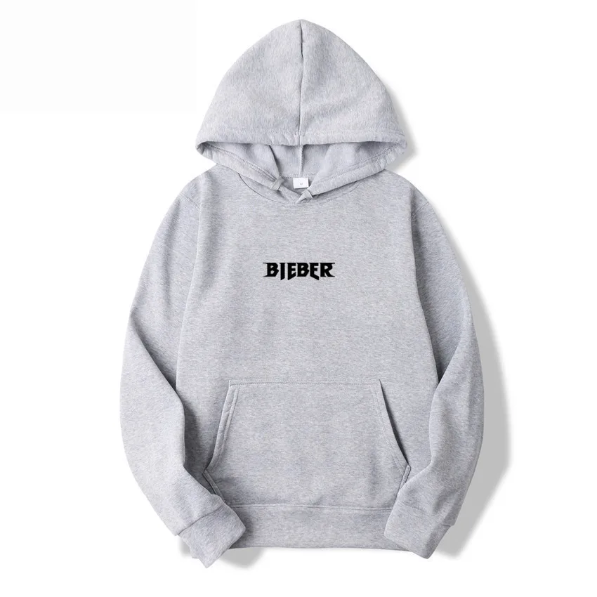 Light gray h Мужские толстовки, новинка, хит, хип-хоп Уличная одежда, мужская толстовка с капюшоном, мужская толстовка с капюшоном, Джастин Бибер, черная толстовка с капюшоном размера плюс, sudadera hombre - Цвет: Light gray h
