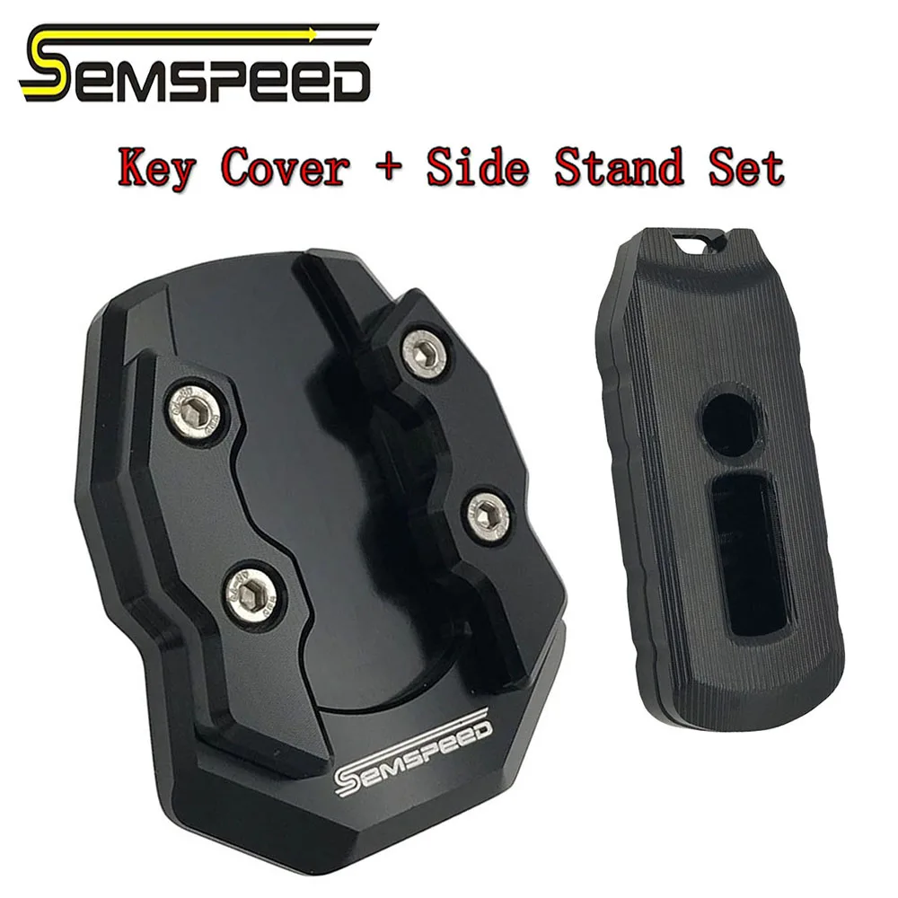 SEMSPEED мотоциклетные adv150 боковая подставка для ключей, Набор держателей, подставка, поддержка, удлинительные колодки, пластина для Honda ADV 150