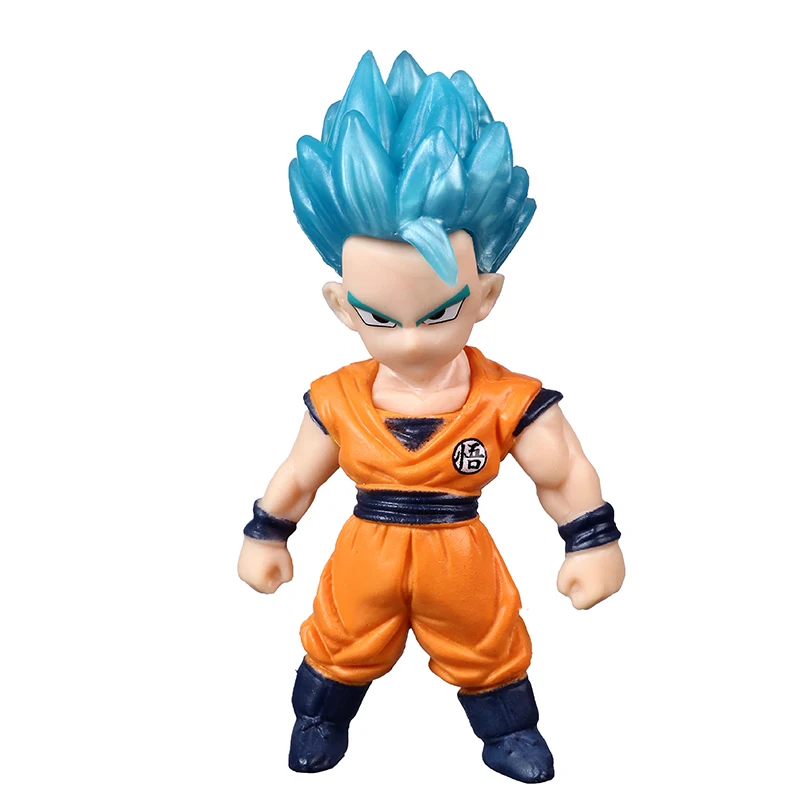 Аниме Драконий жемчуг Гоку плавки ПВХ фигурка игрушки Dragon Ball Z Супер Saiyan Роза Гоку черная модель игрушки - Цвет: 8cm MINI size DRX29