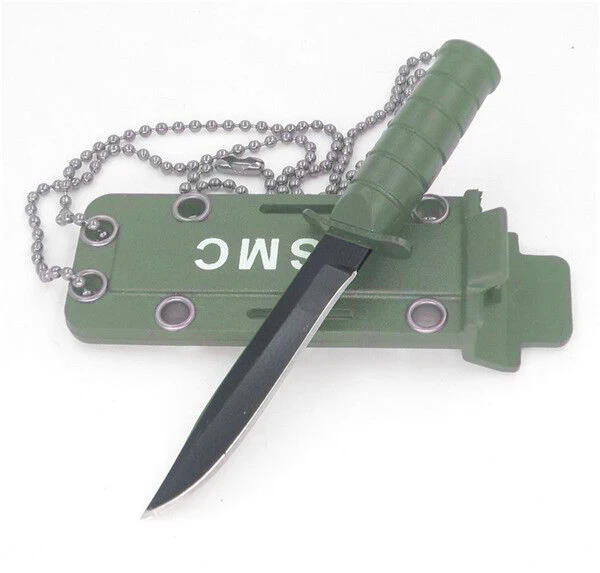 Armygreen Plain Портативная походная посылка, открытое ожерелье, открывалка для выживания, EDC, карманный нож, нож для фруктов, для кемпинга, на открытом воздухе, для охоты, обороны, мини-коробка с буквами - Цвет: Armygreen Plain