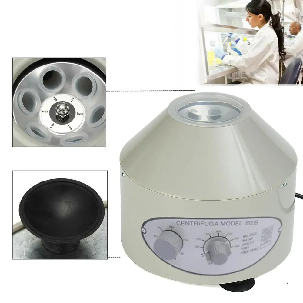 Electric Laboratory Centrifuge Medical Practice machine Supplies 4000rpm Time Adjustable Timing Function Prp Separation Serum