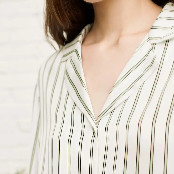 Vero Moda женские полосатые топы разных цветов с широкими манжетами для дома | 3191P9501