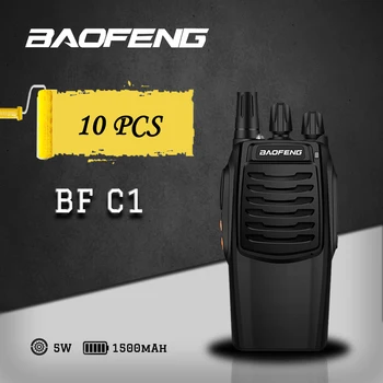 

10pcs Portable 5W 16Channel Walkie Talkie BF-C1 Pofung Radio UHF 400-470Mhz Walkie Talkies Upgrade 888S Two Way Radio