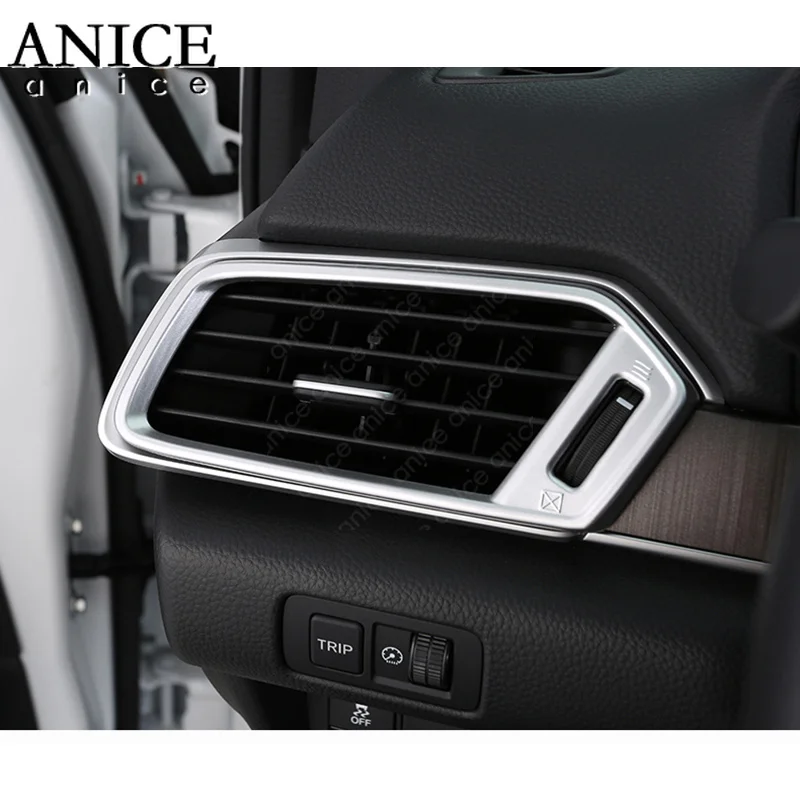 2 шт. углеродное волокно цвет или хром ABS AC кондиционер вентиляционное отверстие приборной панели Крышка отделка ель для Honda Accord