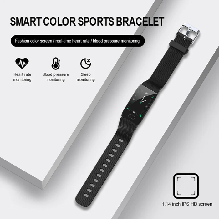 Bluetooth Смарт-браслет часы фитнес Отслеживание Водонепроницаемый секундомер шагомер NK-Shopping