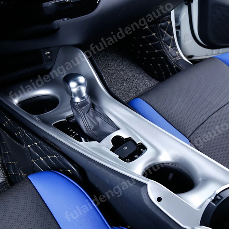 Для Toyota C-HR CHR- углеродное волокно ABS Матовый коробка переключения передач Панель крышка отделка автомобиля Стайлинг Аксессуары