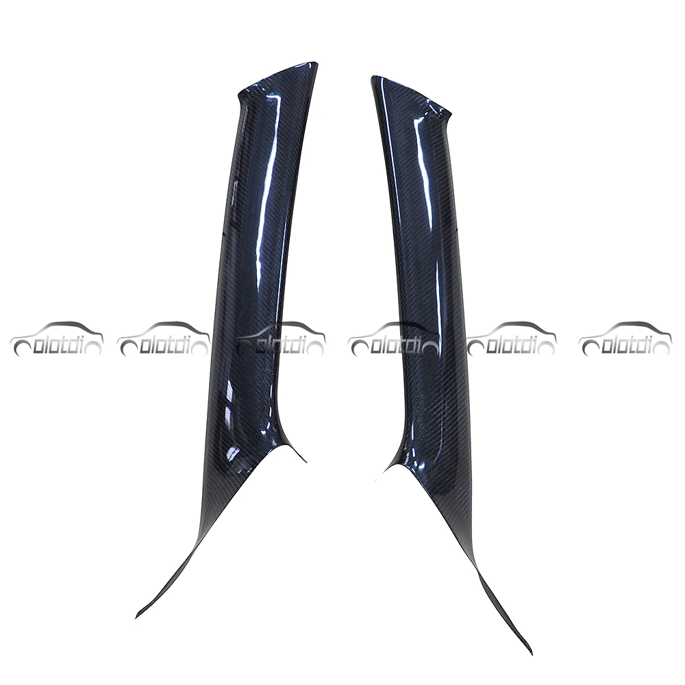 

Car Styling Real Carbon Fiber A-pillar Cover Side Intake Vent Fins Splitter for EVO 10 LANCER EX