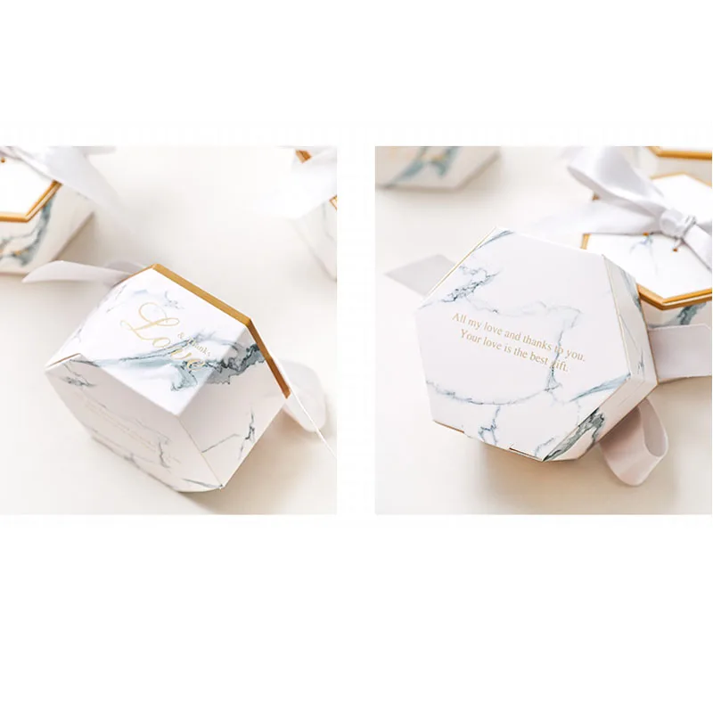 Мраморные стильные конфетные коробки свадебные сувениры и подарочные для