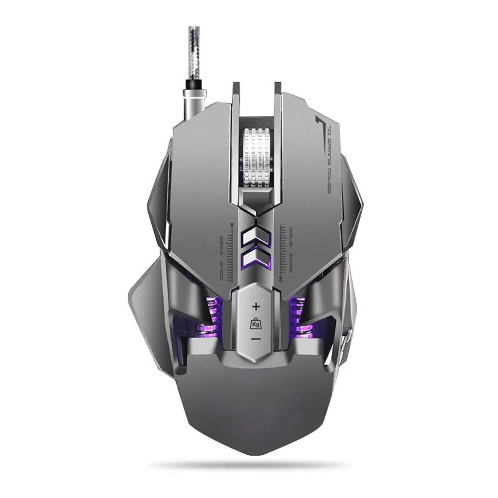 Проводная RGB игровая мышь 11 программируемых кнопок 3200 dpi Регулируемая игровая мышь с огненной кнопкой для ноутбука компьютера Pro Gamer - Цвет: X300 7 Buttons