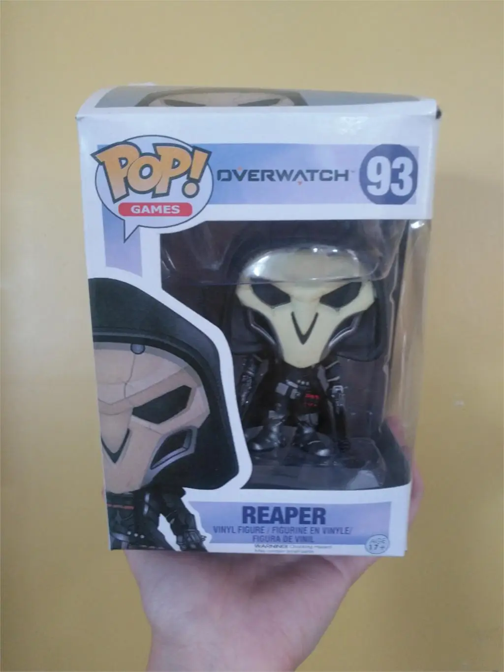 Funko Pop OW 10 см TRACER& PHARAH& WIDOWMAKER& REAPER& SOLDIER 76& WINSTON Модель Коллекция Фигурки игрушки - Цвет: REAPER with box