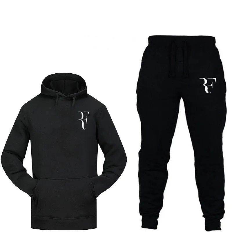 

2019 new fashion sweatshirt with men's thermal sportswear printed sportswear jogging sports pants suit