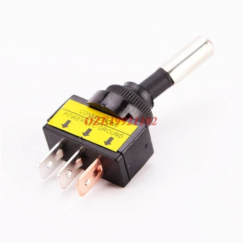 

12V 20A Car Auto Red Blue Yellow Green Color LED Light Toggle Rocker Switch 3 Pin SPST ON/OFF Connections Power Acc Ground