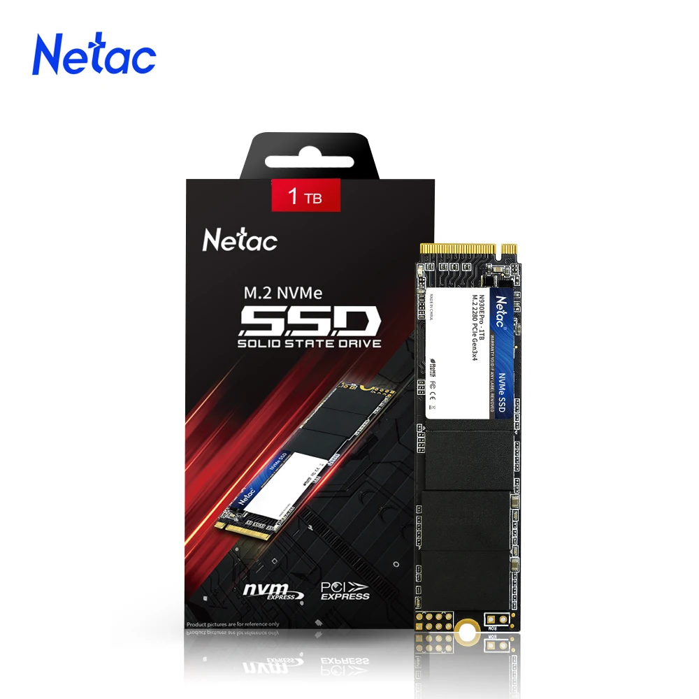 Внутренний твердотельный накопитель Netac NVMe SSD 128 ГБ 256 512 1 ТБ M2 диск M.2 PCIe 2280 для