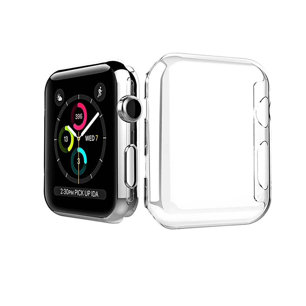 Для наручных часов iWatch 3 iwatch3 iwatch 4 iwatch4 38 мм 42 40 44 мягкий прозрачный чехол из ТПУ