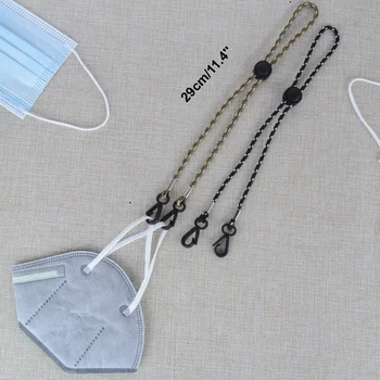 

5 Pcs Mask Lanyard Holder Hanger Adjustable Length Face Shield Bandanas Strap Comfortable Around The Neck Mask Rest & Ear Saver