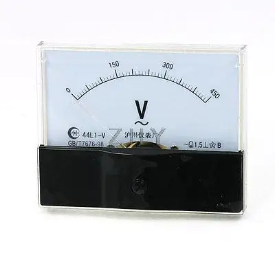 

Class 1.5 AC 0-450V Analog Voltage Voltmeter Panel Meter 44L1-V