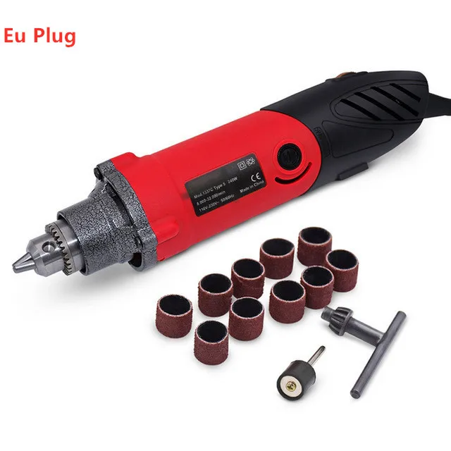 B 1 240 Вт электрическая мини-дрель для Dremel стиль роторный Электроинструмент гравер сверлильный станок шлифовальный станок абразивный домашний инструмент DIY - Цвет: B 1