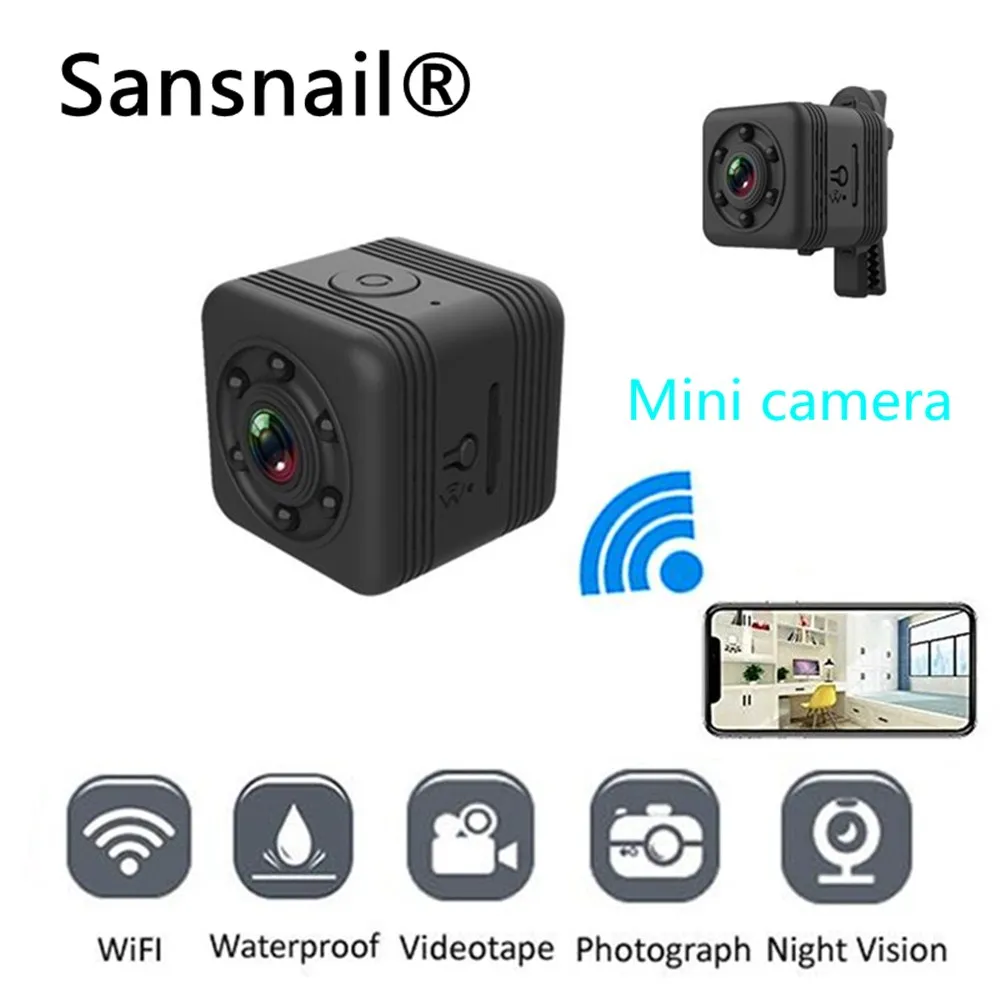 SQ29 WIFI мини камера IP маленькая HD видео сенсор ночное видение водонепроницаемый