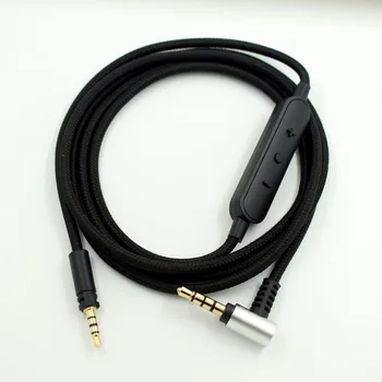 

YSAGi Replacement Audio Cable Angle Plug for Device Sennheiser Momentum Headphones Compatible Device Microphone Volume Control