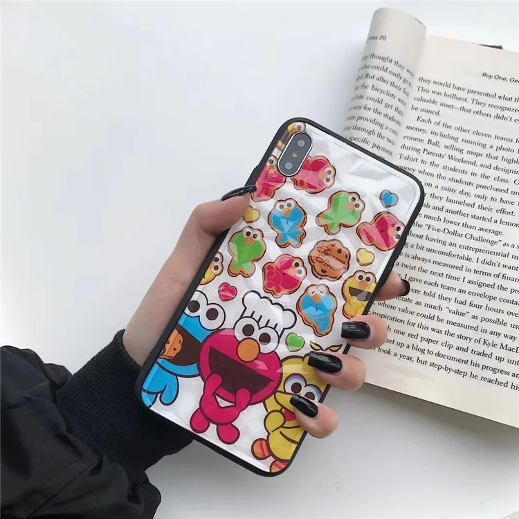 Мультфильм Алмазный Узор XR Улица Сезам применимый iphone 7/8 Plus чехол для телефона 6 S женщин iphone xsmax милый