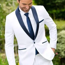 Мужской свадебный костюм для жениха со штанами лучший мужской блейзер шаль лацкан Slim Fit смокинг для выпускного вечера мужские свадебные костюмы