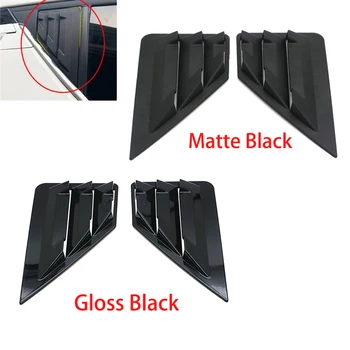 

Matt/Light Black Car Styling ABS Plastic Rear Window Triangle Shutters Cover Trim 2PCS For Toyota C-HR CHR 2016 2017 2018 2019
