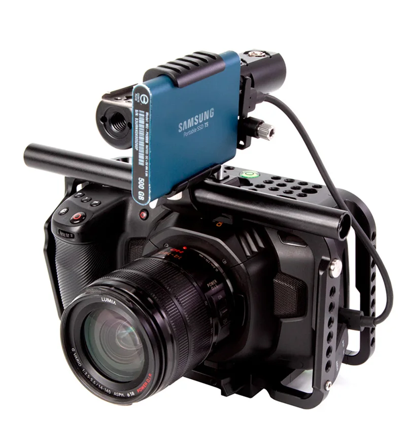Lanparte камера клетка SSD T5 зажим для Blackmagic дизайн карман 6K 4K камера