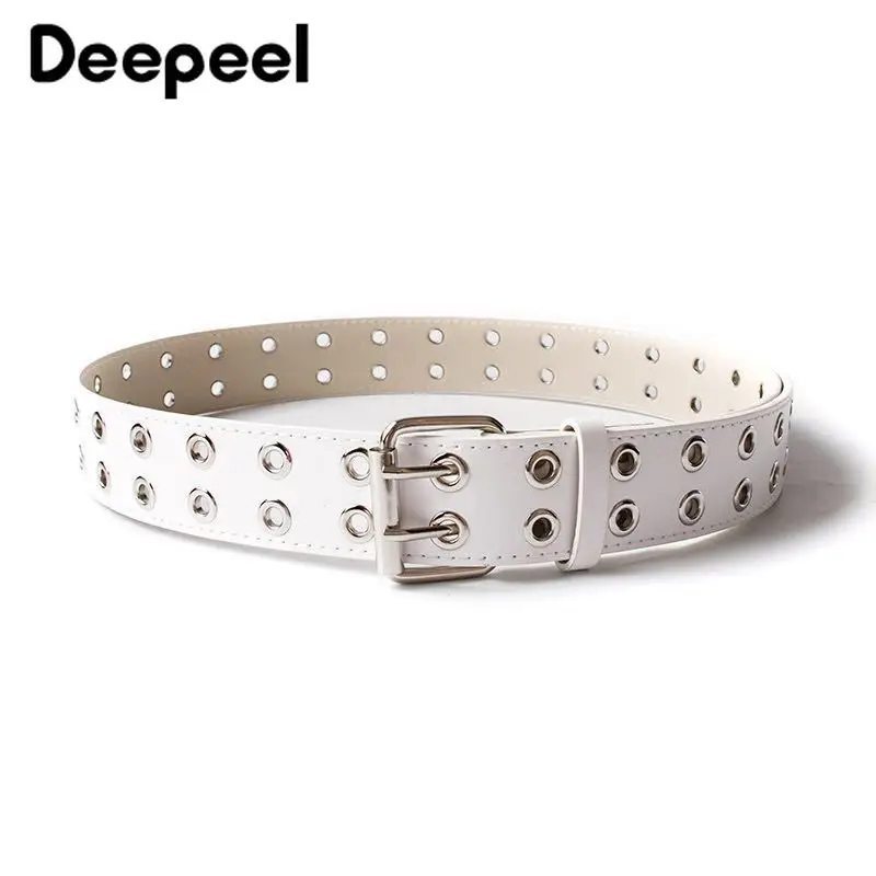 Deepeel 3,2*110 см двойная пряжка с двойным выхлопом винт Пу широкий пояс Дамская мода брюки платье с поясом Декор YB253