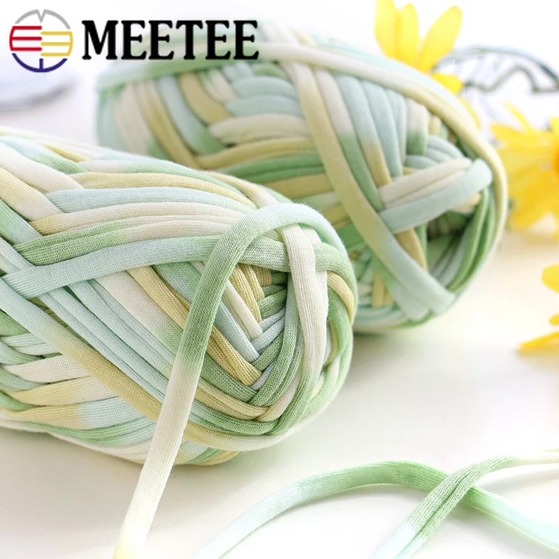 

Meetee3pcs Wool Section Dyed Cloth Line Hand-woven Mat Line Yarn DIY Hand-knitting Bag Line Carpet Yarn Crochet Craft BD210