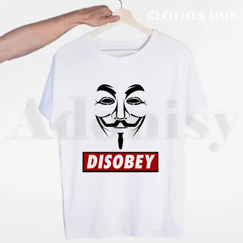 Anonymous Vendetta protesta Gracioso Hombres Mujeres Camiseta Chaleco Camiseta Unisex 1315