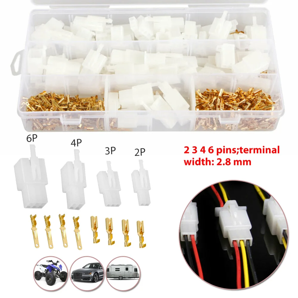 380x Штекерный/гнездовой кабель Клеммная вилка 2/3/4/6 контакты Электрический провод