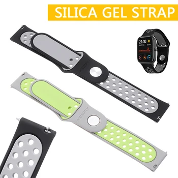 

Breathable Hole Strap Watch Band For Huami Amazfit GTS Replacement Soft Silicone Two-tone Watchbands For Huami Amazfit GTS
