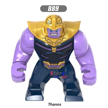 

Single Avengers Infinity War Super Heroes 7CM Big Size Thanos Hulk Cull Obsidian model building blocks toys for children