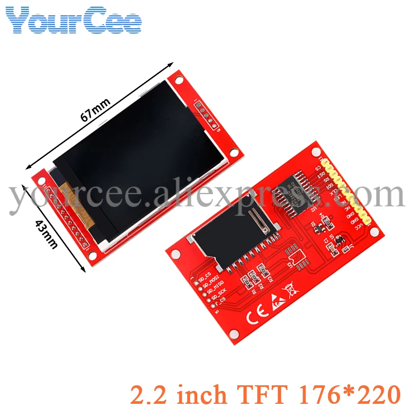 2.2 inch tft lcd display module for arduino quotation