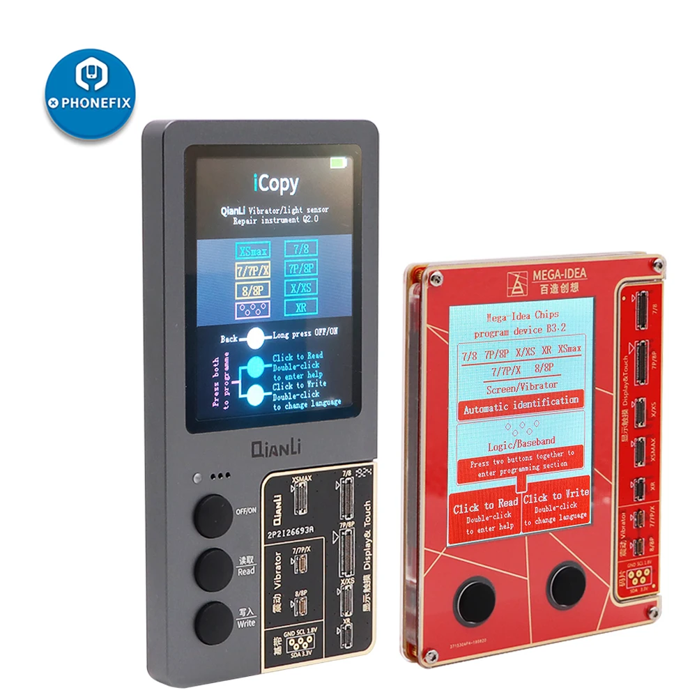 QIANLI iCopy Plus ЖК-экран фотометр для iphone 7 8 8P X XR XS Max Фоточувствительный цвет батарея ремонт программист