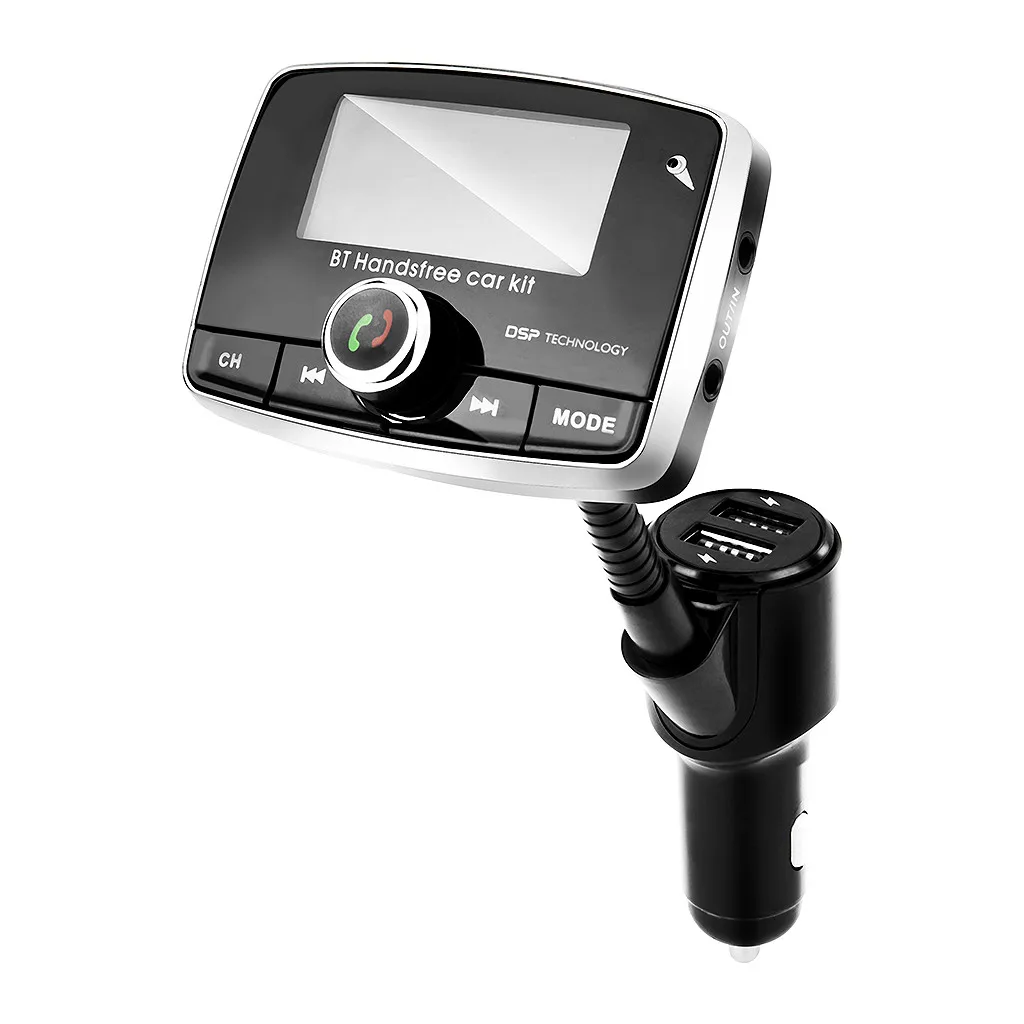 Автомобильный MP3-плеер, беспроводной fm-передатчик, модулятор, Hands-free, светодиодный дисплей, автоматический mp3-плеер, TF карта, двойной порт, USB, AUX