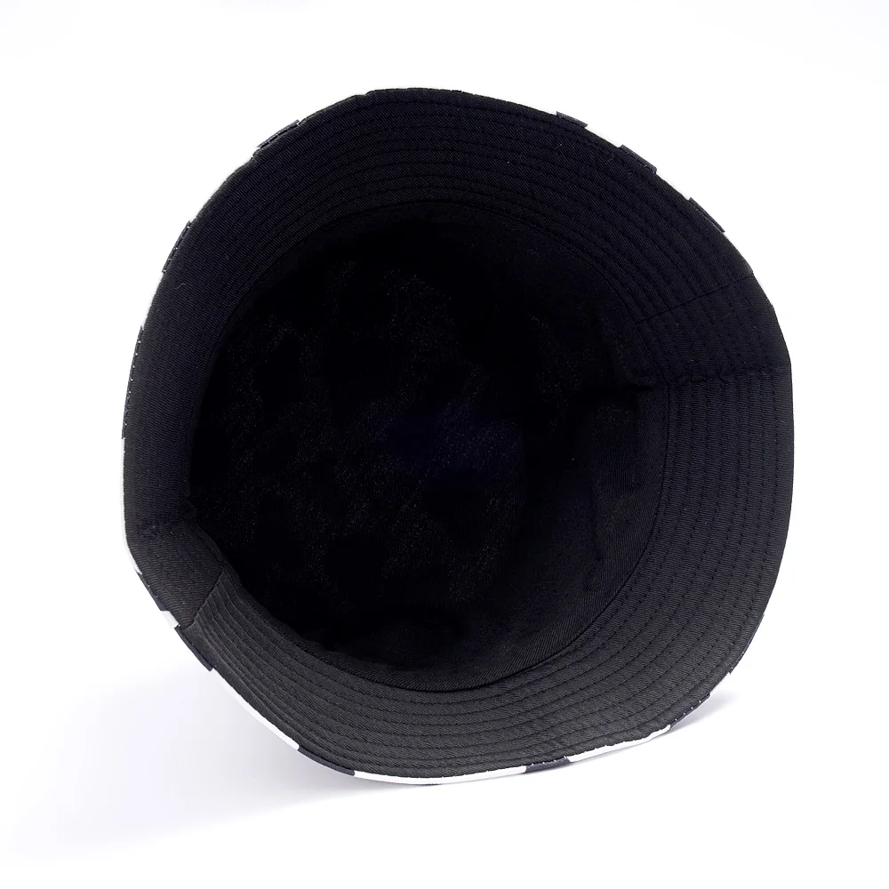 Reversible Black White Cow Pattern Bucket Hats Fisherman Caps for Women Gorras Summer Sun Hat Travel Cap Fishing Cap Beach Hat