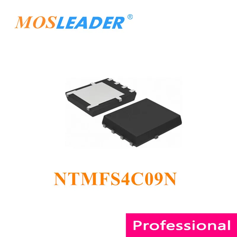 

Mosleader NTMFS4C09N DFN5X6 100PCS 500PCS 1000PCS NTMFS4C09 N-Channel 30V 52A Chinese High quality