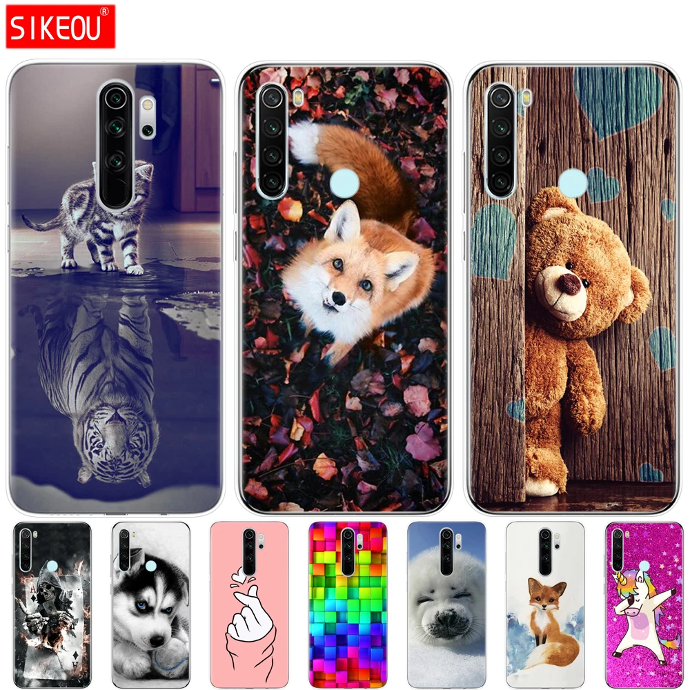 Силиконовый чехол для xiaomi Redmi Note 8T мягкий бампер из ТПУ телефона 8 global чехлы NOTE