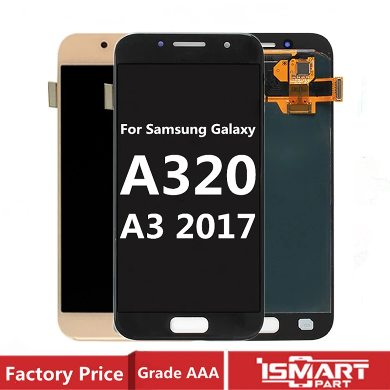 Оригинальный ЖК дисплей A320 для Samsung Galaxy A3 2017 сенсорный экран дигитайзер в сборе TFT