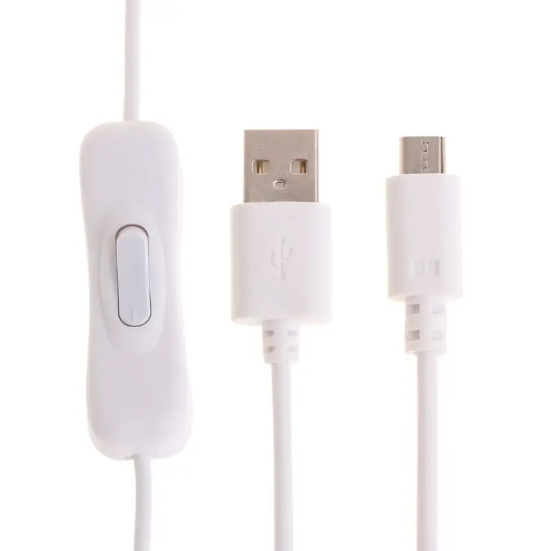 Кабель Micro USB с переключателем включения/выключения шнур питания для Raspberry Pi 3 Android