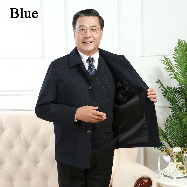 Mu Yuan Yang Autumn And Winter New Lapel Men's Casual Zipper Warm Jacket Thick Coat Loose Fit Size M-4XL Drop Shipping