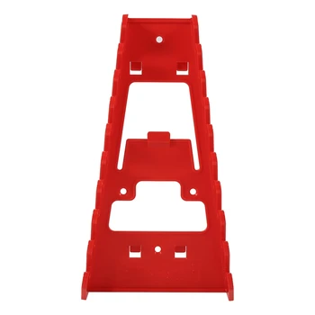 

Nosii 9 Slot Wrench Holder Red Plastic Wrench Rack Standard Organizer Holder Storage Tool Wrenches Keeper Tool Organizer