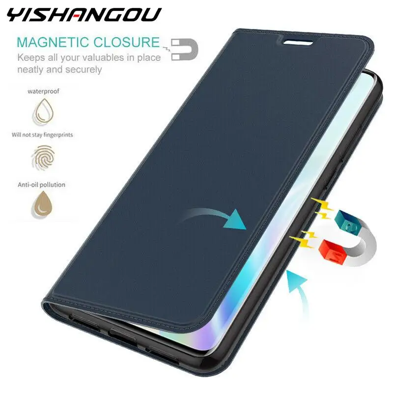 Кожаный чехол-книжка с магнитной застежкой для One Plus 8 Pro 1 + 7T 6 6T | Мобильные