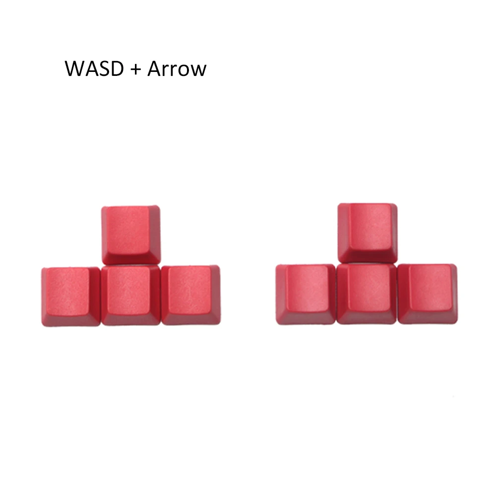 PBT красный цвет без символов колпачки для ключей ESC стрелка WASD пробел колпачки для Cherry Mx Переключатель механическая клавиатура OEM профиль - Цвет: Keycap 12