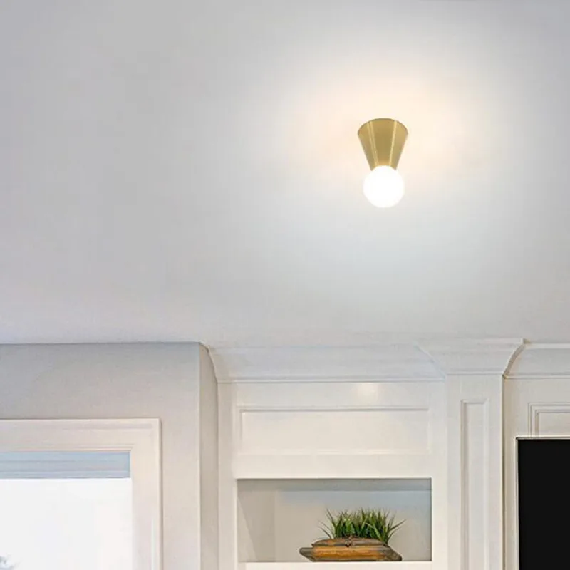 

Modern Kitchen Led Ceiling Lights Creative Study Aisle Bar Light Art Inverted Cone Designer Ceiling Lamp Free Shipping