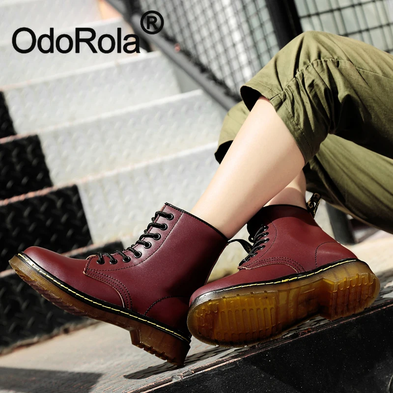 Ankle Boots Genuine Leather Autumn Winter Men's Women's Martin Boots Fashion Motorcycle Boots Outdoor Working Snow Boots
