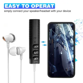 

Lavalier Wireless Audio Receiver Separated Design High Fidelity Music Wireless Play Full Compatible 1 Pcs