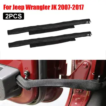 

2pcs Black Door Limiting Straps Wire Protecting Harness For Jeep Wrangler JK 2007-17 Modification Parts