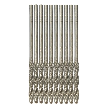 

10pcs 1MM Diamond Tipped Drilling Drill Twist Bits Set Jewlery Glass Tile Bit
